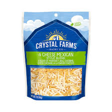 crystal farms shredded mexican 4 cheese mix
