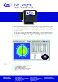 laser beam profiler 400nm 1100nm from