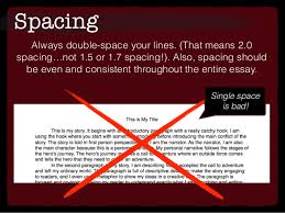 Although writing what is a double spaced essay an essay is daunting for example of. Essay Writing Line Spacing