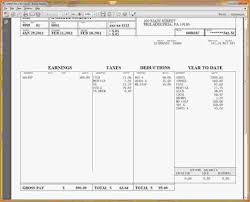 Free Pay Stub Template For Microsoft Word Templates