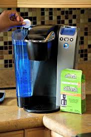 A periodic vinegar brew cycle will remove mineral deposits (scale) to correct a sluggish drip. Cleaning Coffeemaker With Affresh Iced Coffee At Home How To Make Ice Coffee Coffee Recipes