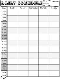 Daily Schedule Daily Schedule Preschool Daily Schedule
