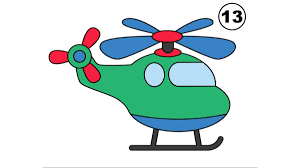 how to draw a helicopter tutorial in