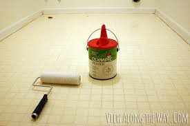 Paint Vinyl Or Linoleum Sheet Flooring