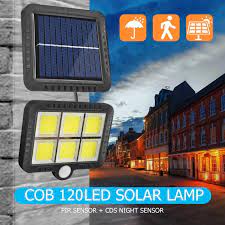 120 led cob solar light outdoor