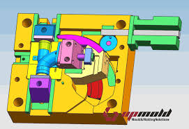 T branch injection mold | Elbow injection mold design - UPMOLD