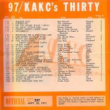 Kakc Tulsa Ok 1971 09 22 Radio Surveys Music Charts