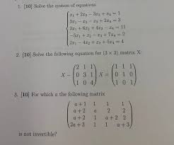 Solve The System Of Equations X1