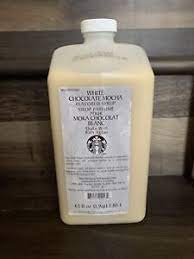 starbucks white chocolate mocha syrup