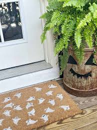 ghost halloween doormat