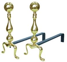 Andirons In Brass The Barbecue