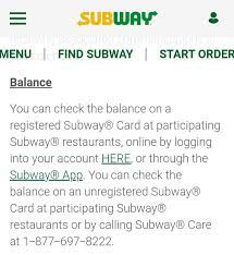 The cashier then swipes your card and will provide you with your available subway card balance. Subway Forces You To Create An Account Just To Check Gift Card Balances Assholedesign