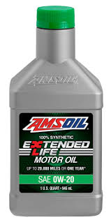 synthetic extended life sae 0w 20 motor oil