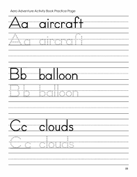 A B C Letters Handwriting Worksheet Free Printable