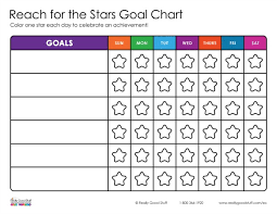 Reach For The Stars Goal Chart Really Good Teachers Blog