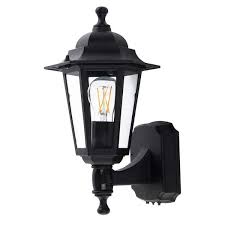 Lutec 1 Light Black Motion Sensing