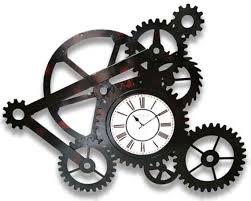 106cm Industrial Gear Wheel Clock Made