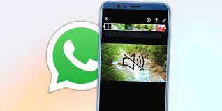 send a video on whatsapp without sound