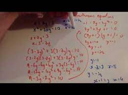 The solutions to many such equations can be determined by inspection. Simultaneous Equations Linear And Non Linear Corbettmaths Youtube