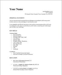 Simple Resume Example Luxury Example Of Simple Resume For Student