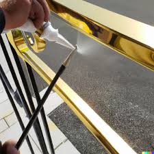 Stainless Steel Gold Railings Spray
