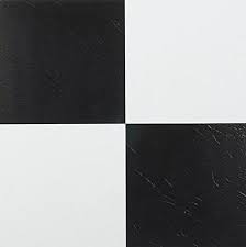 black white checd vinyl floor