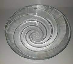 textured swirls glass decorative