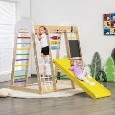 8 In 1 Wooden Climber Play Set With