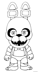 Five nights at freddys and fnaf foxy coloring pages. Bonnie Coloring Pages Printable