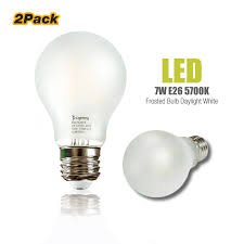 Etoplighting 2 Pack 110 130v 7w E26 Based Led Light Bulb Frosted 5700k 60hz Day White Wmt1680 Walmart Com Walmart Com
