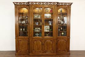 monumental designer walnut bookcase