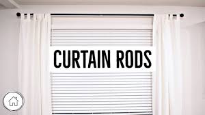 diy how to hang curtain rods easy
