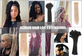 human hair loc extensions 3 stunning