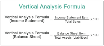 vertical ysis what is it formula