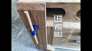 Workbench vise and mount bushwoodworking com. Workbench Leg Vise How To Diy Youtube