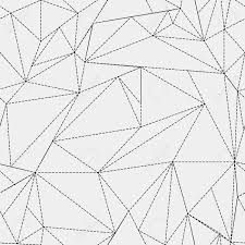 White Minimalistic Pattern, Triangles ...