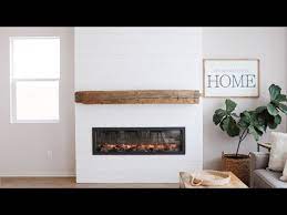 Diy Shiplap Electric Fireplace Build