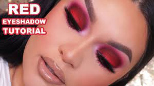 red eyeshadow makeup tutorial you