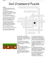soil crossword puzzle wordmint