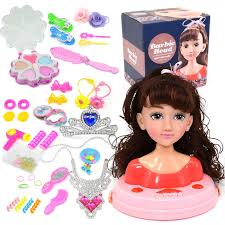 makeup combing hair toy doll