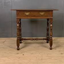 Small English Oak Lamp Table Antique