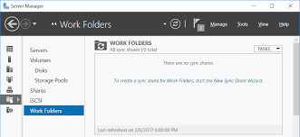 work folders in windows server 2016