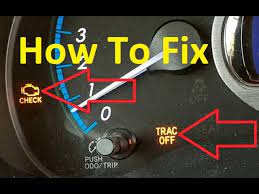 how to fix toyota trac off and check