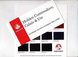 1998 Holden Vt Commodore Calais Ute Exterior Interior Colour Chart Ebay