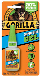 gorilla super glue gel shock resistant