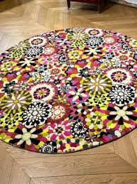 casa circle multicolor fl rug