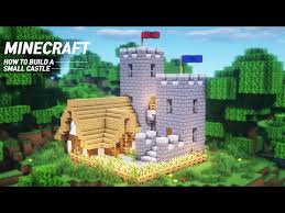 minecraft small castle tutorial how