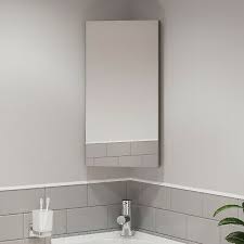 single door corner bathroom mirror