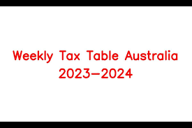 weekly tax table australia 2023 2024