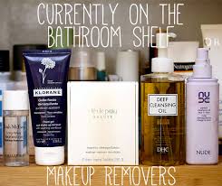 bathroom shelf makeup removers